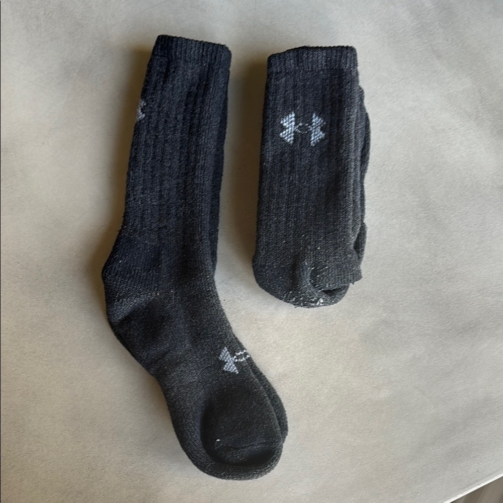 Under Armour Black Athletic Socks with Reinforced Heel and Toe